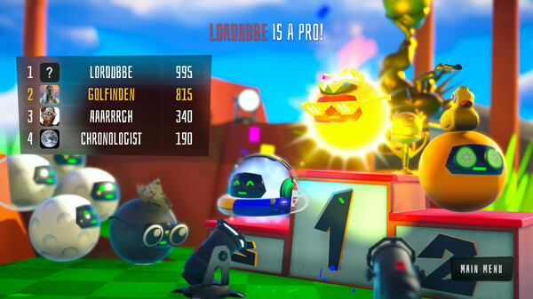 Игра Golfie, скриншот