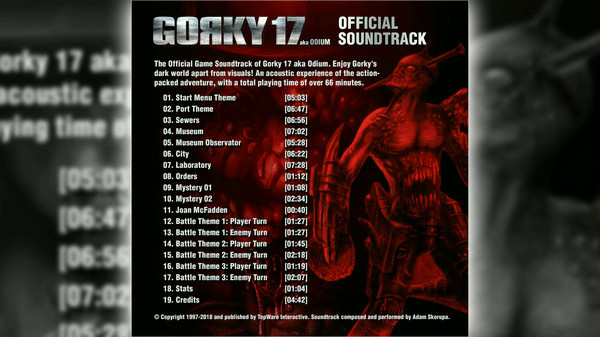 Игра Gorky 17 - Soundtrack, скриншот