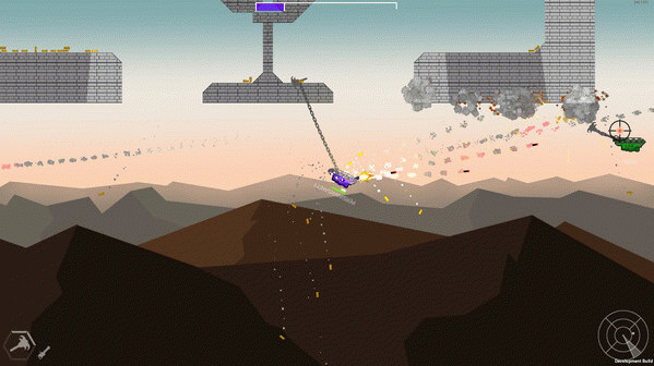 Игра Grapple Tanks, скриншот