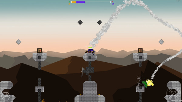 Игра Grapple Tanks, скриншот