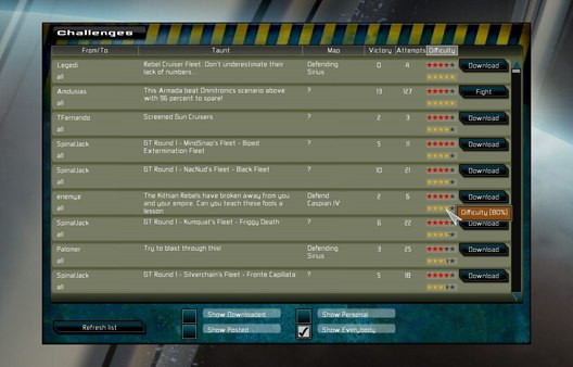 Игра Gratuitous Space Battles, скриншот