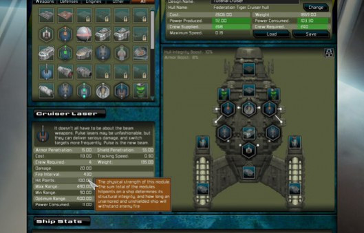 Игра Gratuitous Space Battles, скриншот