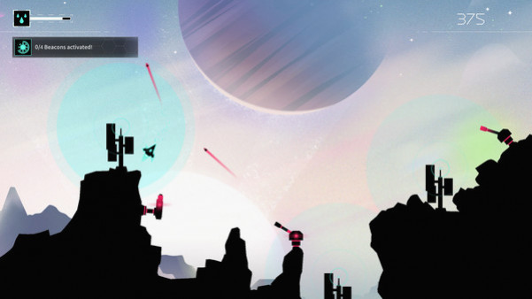 Игра Gravitar: Recharged, скриншот