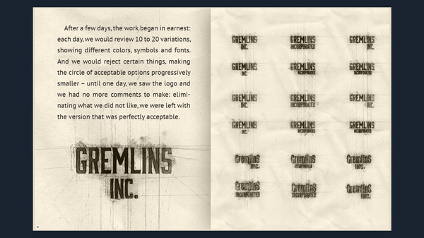 Игра Gremlins, Inc. – Цифровой артбук, скриншот