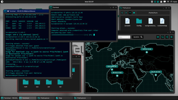 Игра Grey Hack, скриншот