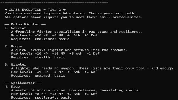 Игра Greywind's Legacy - A Text Based, Skill Progression, RPG, скриншот