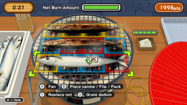 Игра Grill it! Sanma, скриншот