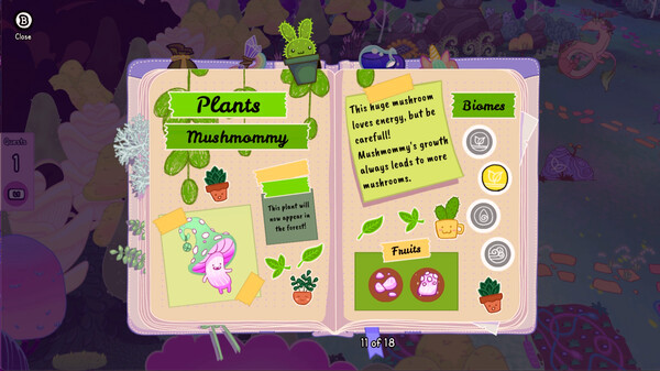 Игра Grimoire Groves, скриншот