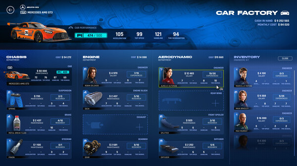 Игра GT Manager, скриншот