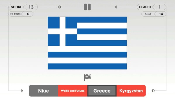 Игра Guess the Flag!, скриншот