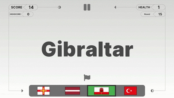 Игра Guess the Flag!, скриншот