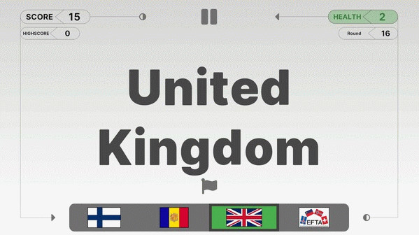 Игра Guess the Flag!, скриншот
