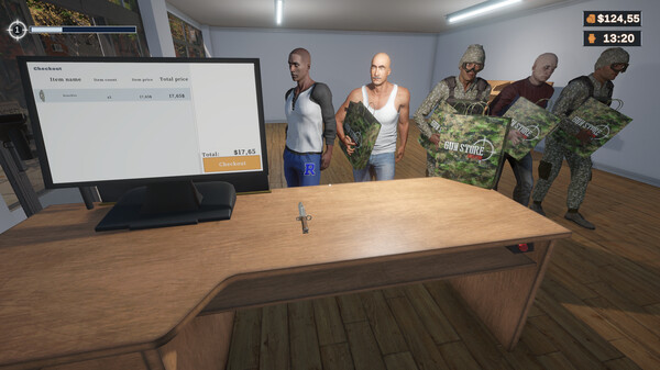 Игра Gun Store Simulator, скриншот