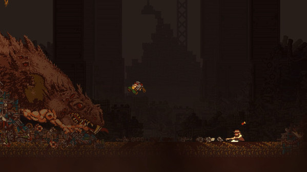 Игра Gunbrella, скриншот