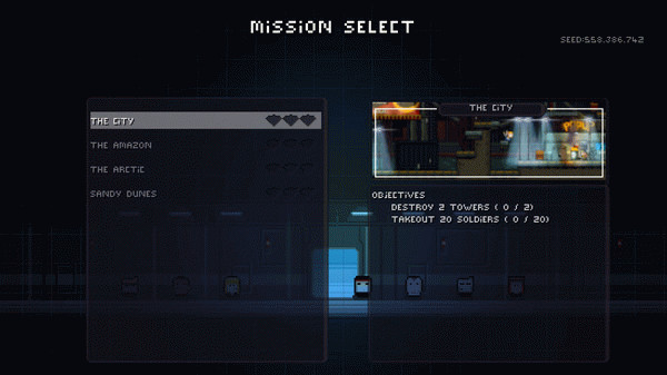 Игра Gunslugs : Rogue Tactics, скриншот