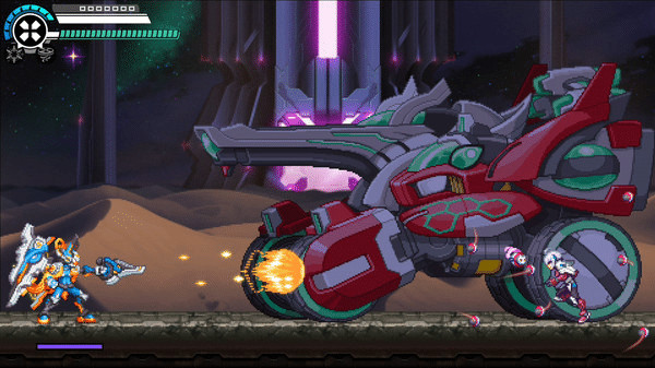 Игра Gunvolt Chronicles: Luminous Avenger iX 2 - Special DLC boss "Jason Frudnick" from "Blaster Master Zero 3", скриншот
