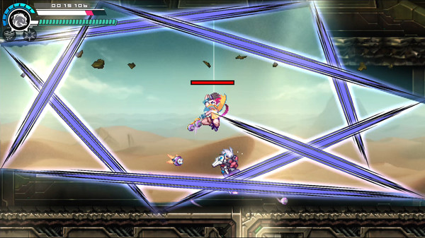 Игра Gunvolt Chronicles: Luminous Avenger iX 2 - Special DLC boss "Kirin" from "Azure Striker GUNVOLT 3", скриншот