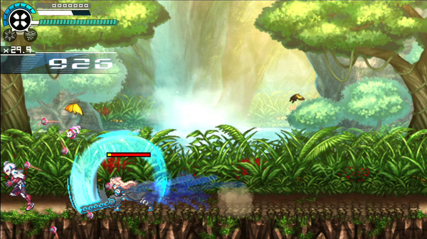 Игра Gunvolt Chronicles: Luminous Avenger iX 2 - Special DLC boss "Kohaku Otori" from "COGEN: Sword of Rewind", скриншот
