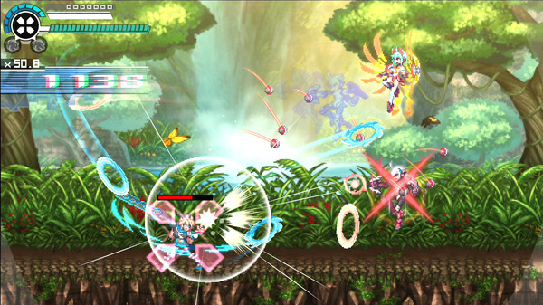 Игра Gunvolt Chronicles: Luminous Avenger iX 2 - Special DLC boss "Kohaku Otori" from "COGEN: Sword of Rewind", скриншот