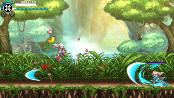 Игра Gunvolt Chronicles: Luminous Avenger iX 2 - Special DLC boss "Kohaku Otori" from "COGEN: Sword of Rewind", скриншот