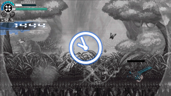 Игра Gunvolt Chronicles: Luminous Avenger iX 2 - Special DLC boss "Kohaku Otori" from "COGEN: Sword of Rewind", скриншот