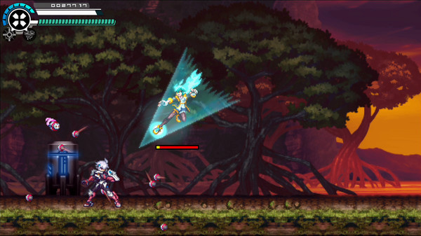 Игра Gunvolt Chronicles: Luminous Avenger iX 2 - Special DLC boss "Yang Yumo" from "Dusk Diver 2", скриншот