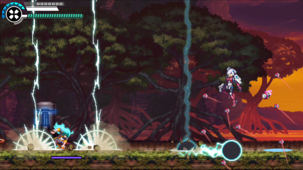 Игра Gunvolt Chronicles: Luminous Avenger iX 2 - Special DLC boss "Yang Yumo" from "Dusk Diver 2", скриншот