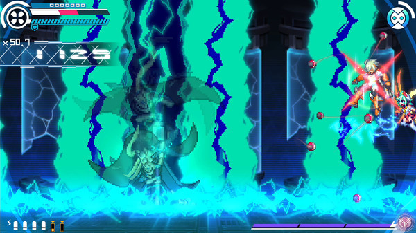 Игра Gunvolt Chronicles: Luminous Avenger iX - Extra Mission: "VS ???", скриншот