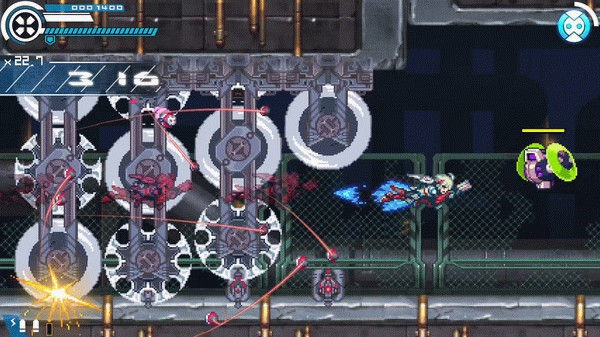 Игра Gunvolt Chronicles: Luminous Avenger iX, скриншот