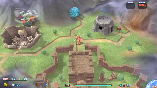 Игра Gurumin: A Monstrous Adventure, скриншот