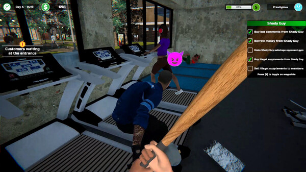 Игра Gym Manager, скриншот