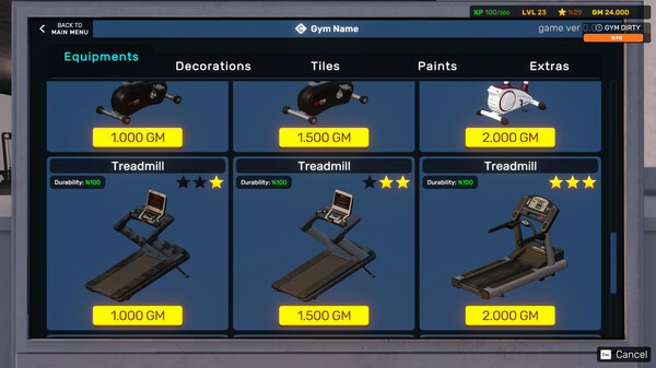 Игра Gym Simulator 24, скриншот