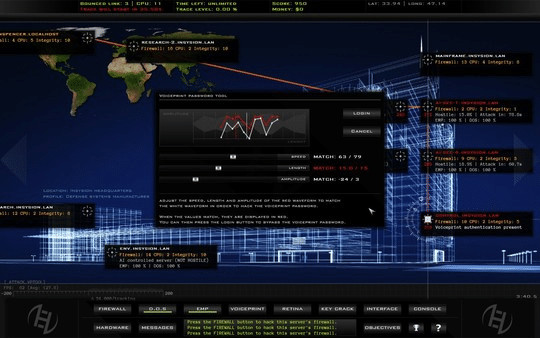 Игра Hacker Evolution Source Code, скриншот