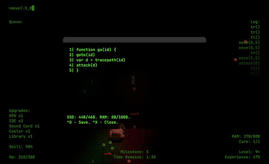 Игра HackeRPG, скриншот