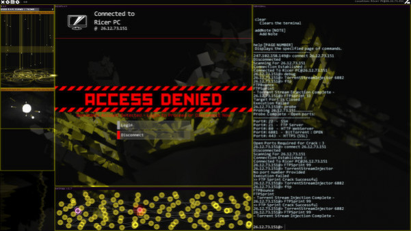 Игра Hacknet - Labyrinths, скриншот
