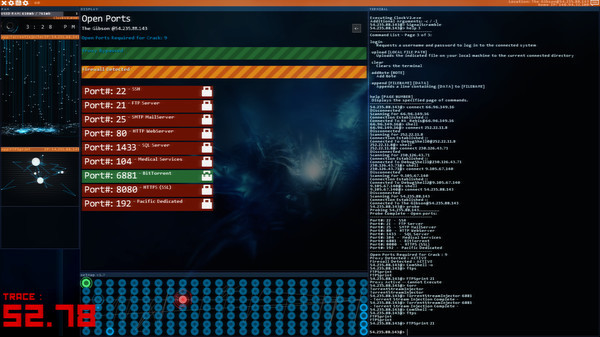 Игра Hacknet - Labyrinths, скриншот