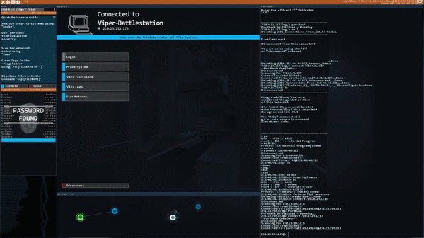 Игра Hacknet, скриншот