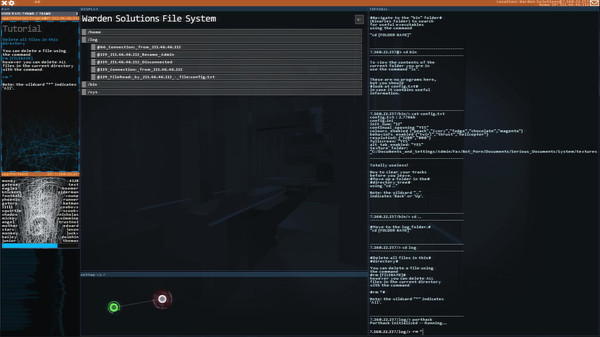 Игра Hacknet, скриншот
