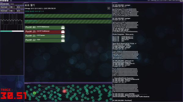 Игра Hacknet, скриншот