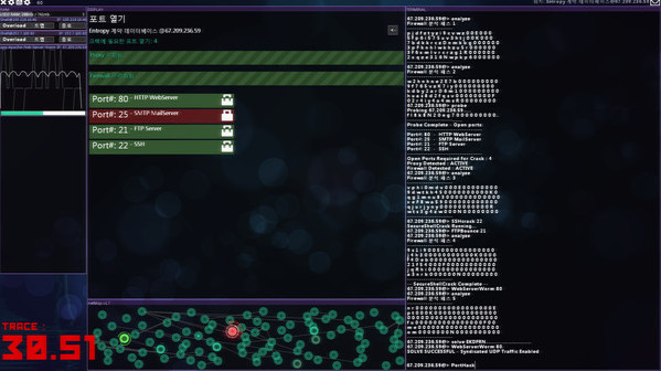 Игра Hacknet, скриншот