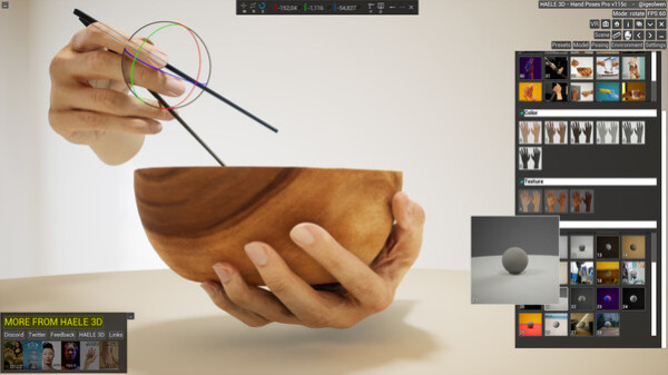 Игра HAELE 3D - Hand Poses Pro - Drawing References, скриншот