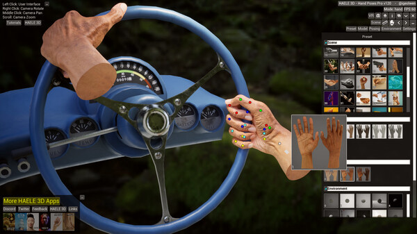 Игра HAELE 3D - Hand Poses Pro - Drawing References, скриншот