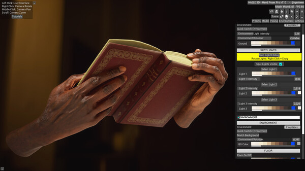 Игра HAELE 3D - Hand Poses Pro - Drawing References, скриншот