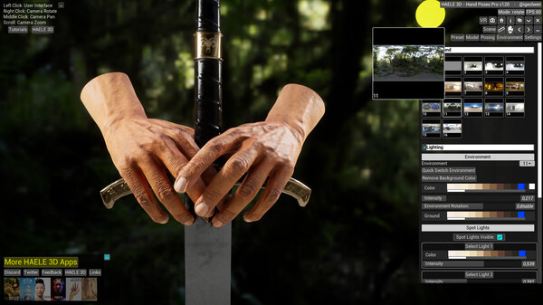Игра HAELE 3D - Hand Poses Pro - Drawing References, скриншот