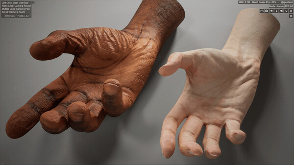 Игра HAELE 3D - Hand Poses Pro - Drawing References, скриншот