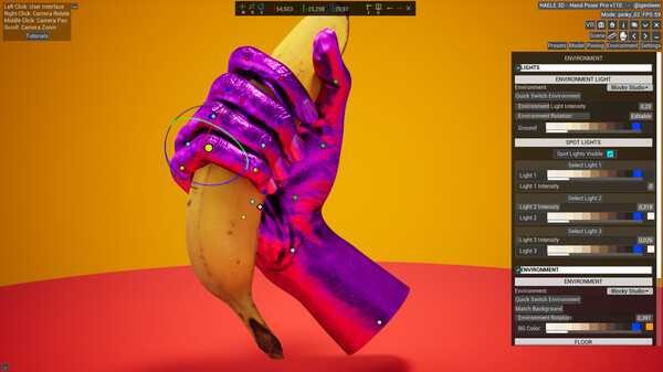 Игра HAELE 3D - Hand Poses Pro - Drawing References, скриншот