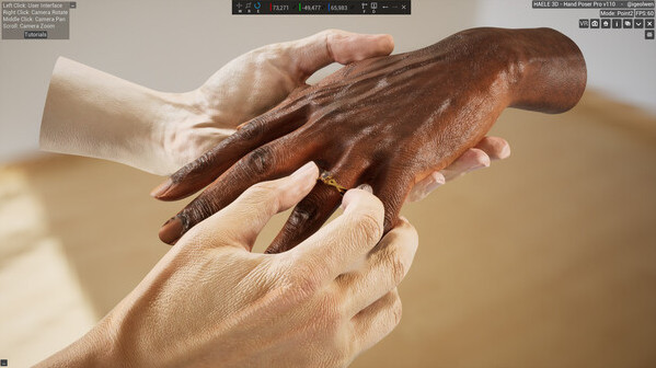 Игра HAELE 3D - Hand Poses Pro - Drawing References, скриншот