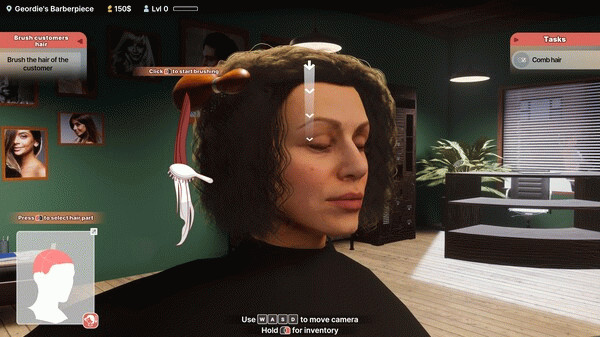 Игра Hairdresser Simulator, скриншот