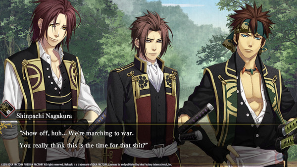 Игра Hakuoki: Edo Blossoms, скриншот