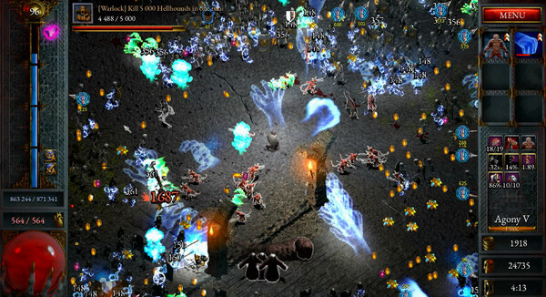 Игра Halls of Torment, скриншот